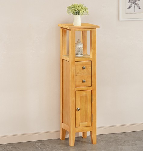 Corner cupboard slim oak open - cupboard,,