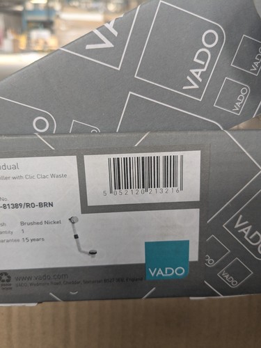 Vado bath filler with clic - vado,