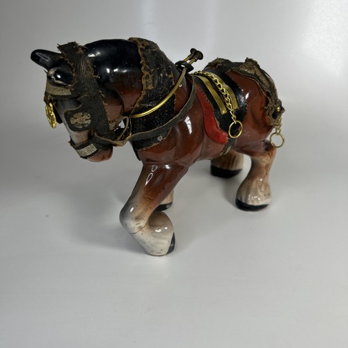 Vintage ceramic shire horse - ceramic,