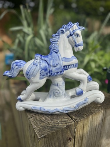 Beautiful vintage ceramic blue - vintage,