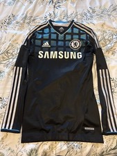 Very Rare Chelsea Adidas Techfit 2011/12 Away Player Issue Shirt Long Sleeve