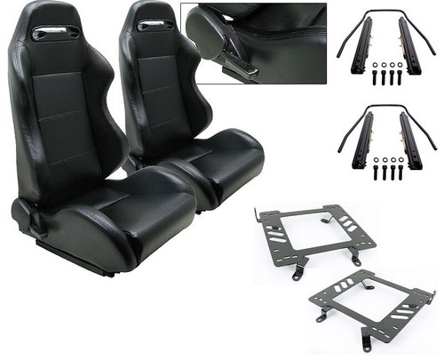 Pair black pvc - pair, leather