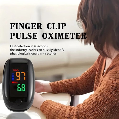Blood glucose monitor finger - blood, &