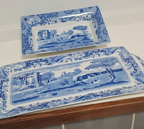 Spode blue italian sandwich - blue,