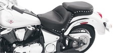 Mustang Wide Touring One-Piece Seat - Studded Motorcycle Street Bike 76126