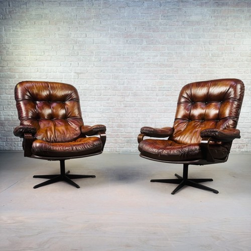 Pair vintage danish tan - danish,