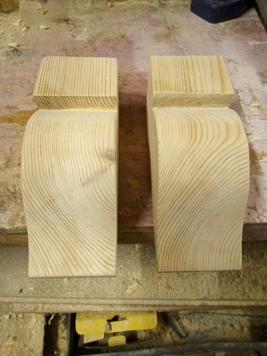 Pine wood corbels 2 - pine, x