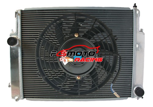 Aluminum radiator fan for bmw - radiator+fan,