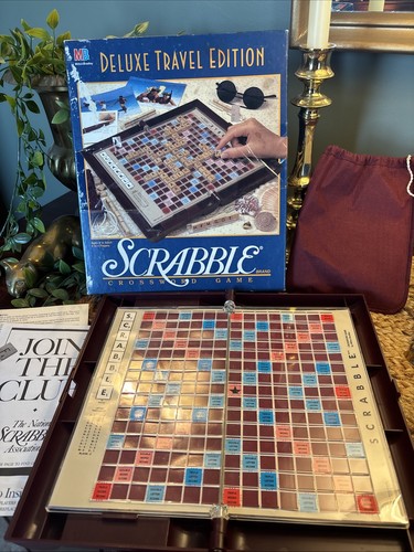 Vtg 1990 scrabble deluxe - 1990,