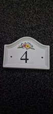Ceramic house sign number - ceramic,