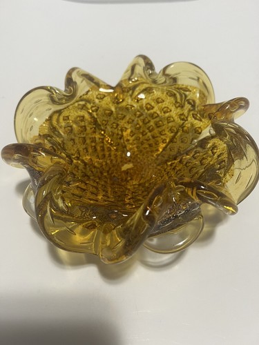 Vintage murano gold fleck - murano,