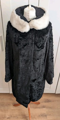 Vintage ladies black coat - coat, &