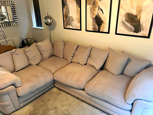 Light grey corner sofa - grey,
