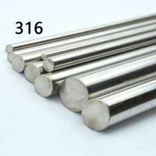 316 Stainless Steel Stick Round Bar Solid Rods Dia. 2mm-55mm Length 200mm/250mm