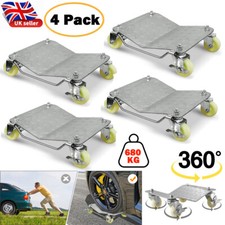 Car Wheel Dolly 4 PCS Heavy Duty Skate Auto Repair Positioning Jack All 6000LBS