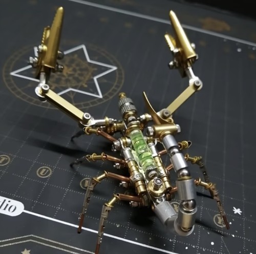 Steampunk scorpion metal - scorpion, model
