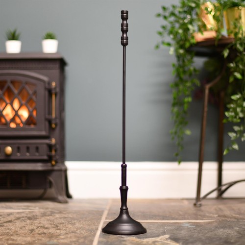 Black metal freestanding - black,