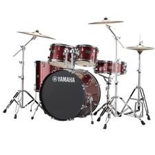 Yamaha Rydeen Drum Kit, Burgundy Sparkle With Hardware And Paiste Cymbals 