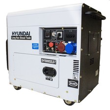 Hyundai DHY8000SELR-T Diesel Generator Electric Start 6kW/7.5kVA Standby Backup