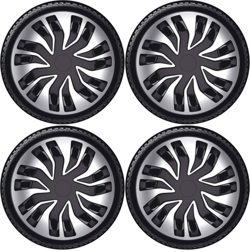 Wheel trims black silver - wheel, &