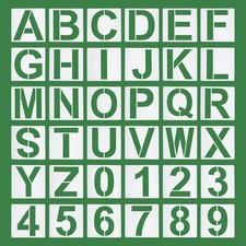 8 Inch Letter Stencils Number