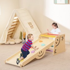 Wooden Climber Set Indoor Kids