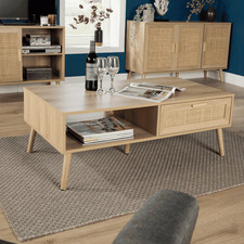 Coffee Table Rattan Front