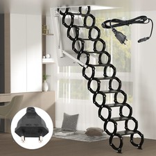 Electirc Attic Ladder Aluminum Folding 70*100 cm 9.5Ft Per Loft European Plug L0