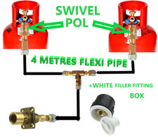 4 METRES 2 gas bottles remote