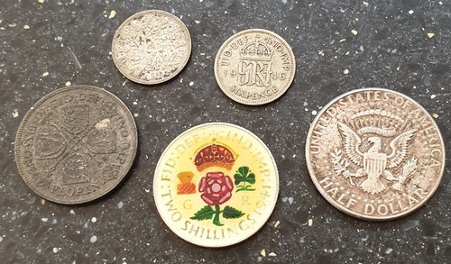Group silver bullion coins - silver,