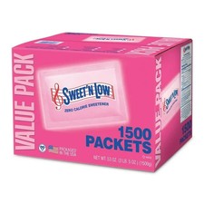 Sweet'N Low Zero Calorie Sweetener Value Pack, 1500 count, 53 oz Free Shipping