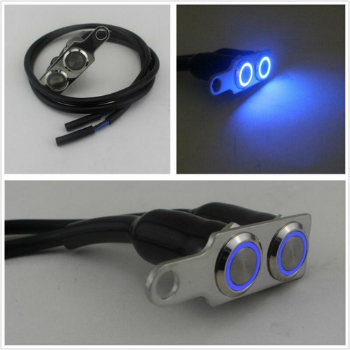 Blue led motorcycle - blue,