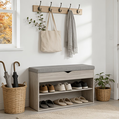 Shoe bench storage rack - shoe,
