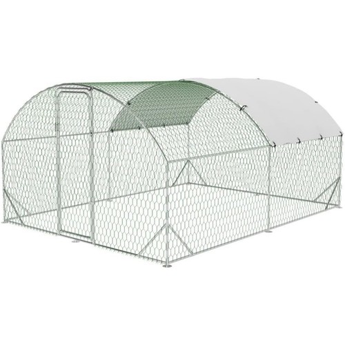 Large metal chicken coop - chicken,