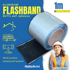 Flashing Tape Flash Band Roofing Repair Self-Adhesive Butyl (Not Bitumen) 1m