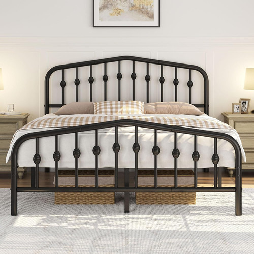 5ft king bed frame slatted - bed,