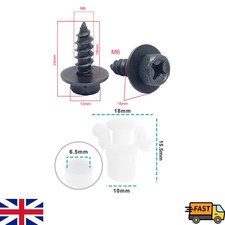 FIT FORD Car Body Trim Clips for Ford Exterior Grommet Expanding Nut Screw