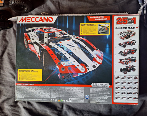 Meccano motorised supercar - motorised,