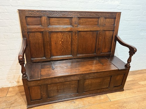 Antique oak hall - antique,