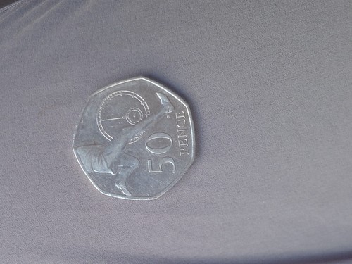 2004 50p olympic silver