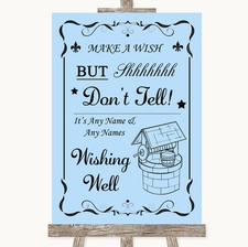 Blue Wishing Well Message