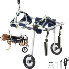 VEVOR 2 Wheels Pet Wheelchair for Back Legs Dog Wheelchair/Cart Adjustable(S)