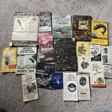 Lot of Vintage Fishing Guide Books 50s Pflueger Argosy Drewrys Horrocks Ibbotson