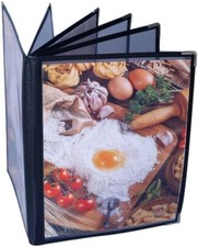 File Cabinets Recipe Book A4 Transparent PVC Insert Loop-leaf Menu 12 spreads