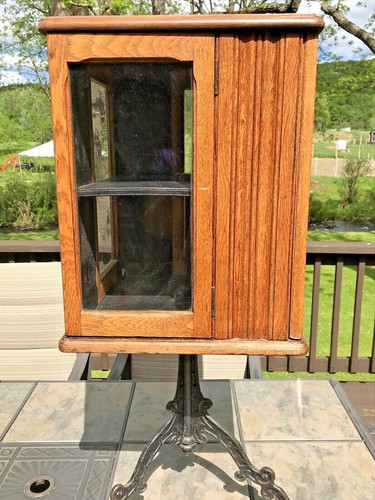 Antique revolving bookcase - bookcase, /
