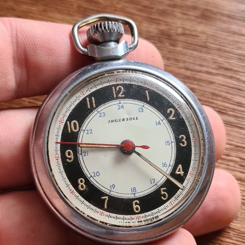 Vintage metal ingersoll pocket - vintage,