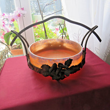 1 Center Table Basin In Glass Paste Signed DEGUE