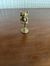 Vintage Brass Imp/ Devil Or Pixie Pipe Tamper Or Intaglio Seal