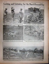 Original Old Antique Print Ww1