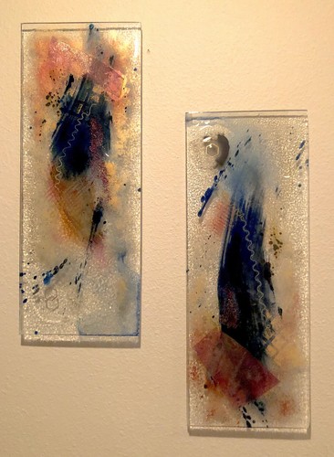 Orig art glass wall - art,